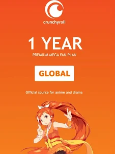 CRUNCHYROLL PLAN MEGA FAN 12 M